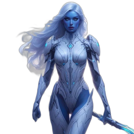 concept art, fantasy art, comic book art, pixel art, blue, ethereal, scene, featuring transparent PNG cut-out