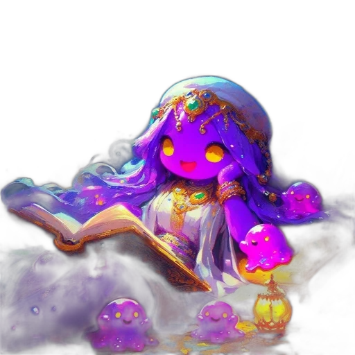 creature, crown, jewelry, concept art, fantasy art, watercolor, pixel art, underwater transparent PNG cut-out
