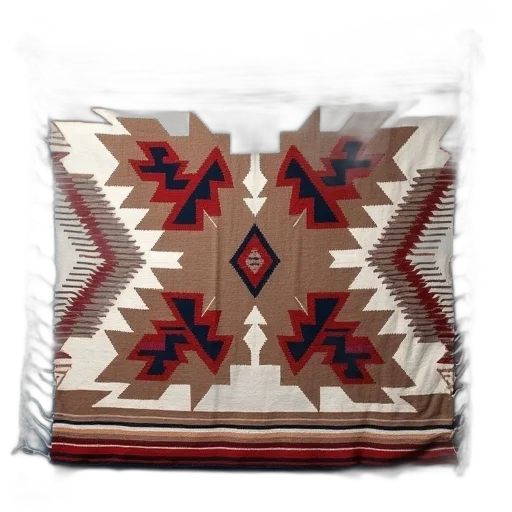 traditional, native, american, blanket, geometric, pattern, laid, out transparent PNG cut-out