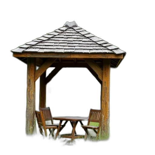 furniture, umbrella, building, hat, 3d render, photorealistic, concept art, pixel art transparent PNG cut-out