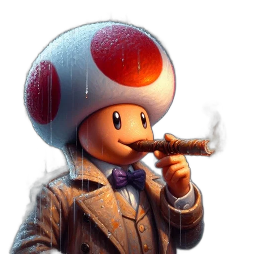 hat, robot, staff, mask, pixel art, concept art, 3d render, fantasy art transparent PNG cut-out