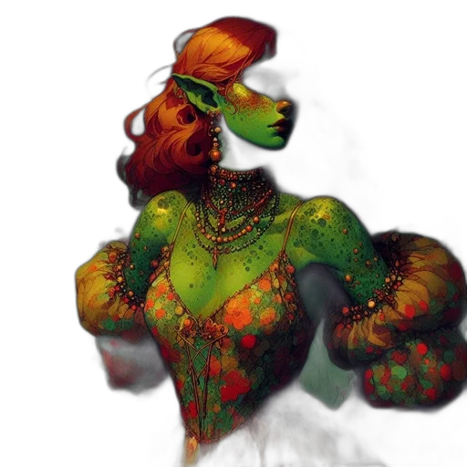 creature, mask, dress, dragon, concept art, watercolor, fantasy art, pixel art transparent PNG cut-out