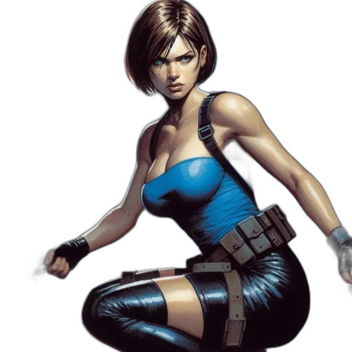concept art, comic book art, cyberpunk, fantasy art, woman, narrow, urban, street transparent PNG cut-out