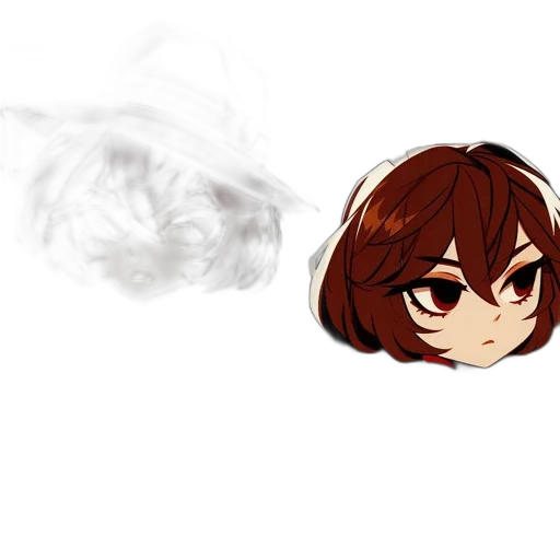 mask, hair, face, staff transparent PNG cut-out