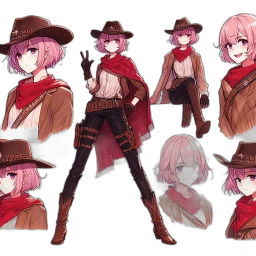 hat, weapon, jacket, staff, concept art, fantasy art, anime, pixel art transparent PNG cut-out