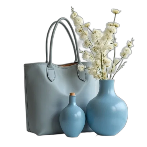 photorealistic, 3d render, blue, pastel, monochrome, gray, pitcher, vases transparent PNG cut-out