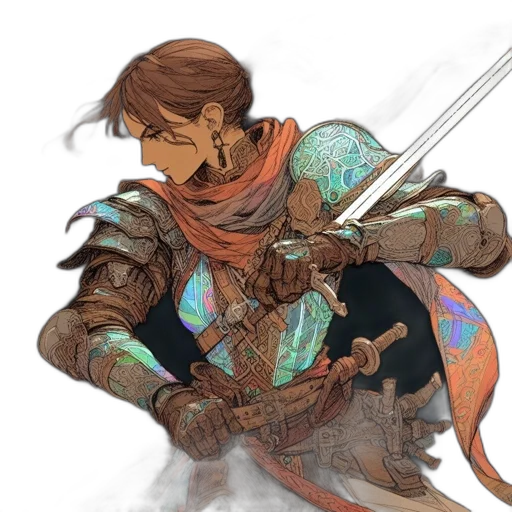 sword, weapon, staff, mask, fantasy art, concept art, watercolor, pixel art transparent PNG cut-out
