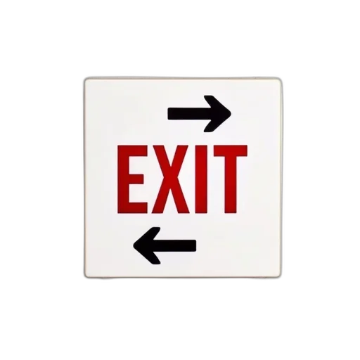 white, exit, sign, red, border, word, capital, letters transparent PNG cut-out