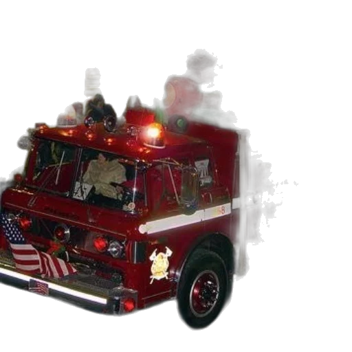 weapon, car, 3d render, concept art, photorealistic, fire, red, truck transparent PNG cut-out