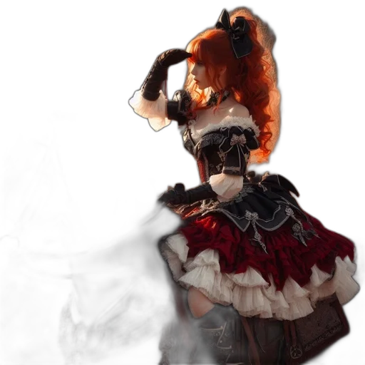 mask, dress, staff, hat, concept art, 3d render, fantasy art, photorealistic transparent PNG cut-out