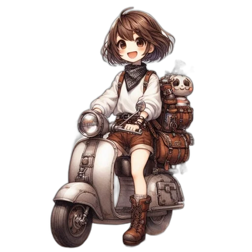 robot, weapon, staff, car, concept art, pixel art, fantasy art, anime transparent PNG cut-out
