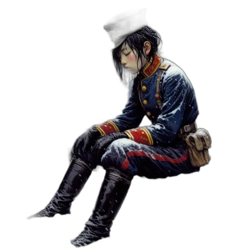 jacket, hat, staff, crown, concept art, pixel art, fantasy art, photorealistic transparent PNG cut-out