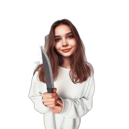 weapon, staff, sword, face, pixel art, anime, cartoon, concept art transparent PNG cut-out