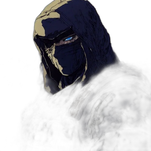 mask, face, robot, creature, concept art, fantasy art, comic book art, photorealistic transparent PNG cut-out