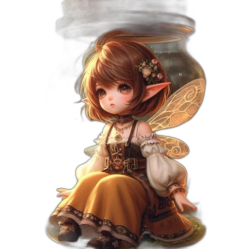 dress, staff, dragon, creature, fantasy art, concept art, pixel art, oil painting transparent PNG cut-out