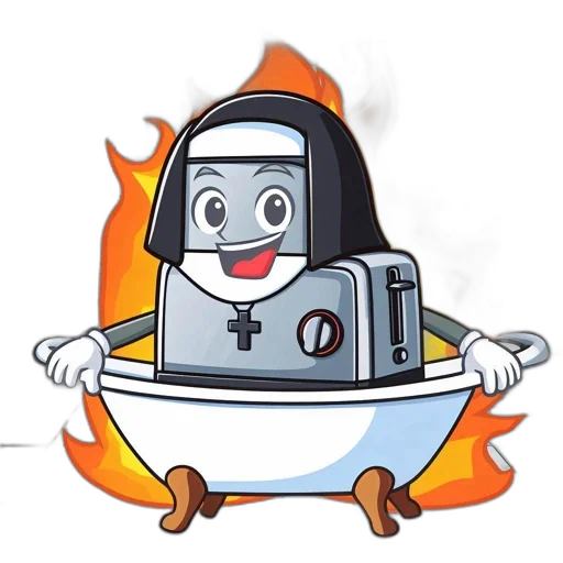 robot, staff, jacket, concept art, cartoon, pixel art, 3d render, fire transparent PNG cut-out