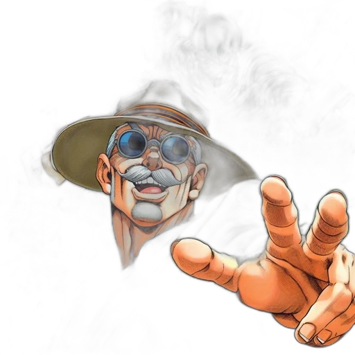 hat, face, mask, staff, concept art, comic book art, photorealistic, cartoon transparent PNG cut-out