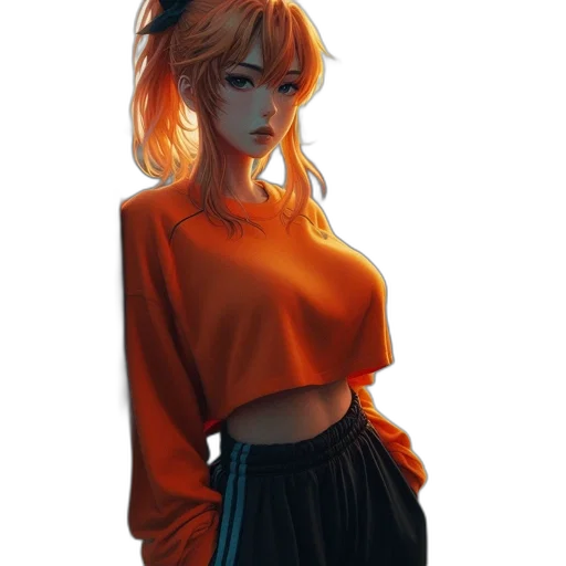 dress, jacket, staff, face, concept art, fantasy art, anime, photorealistic transparent PNG cut-out