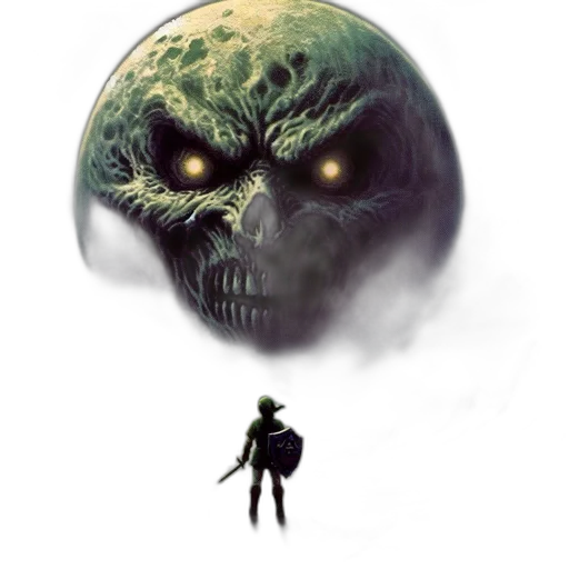 mask, creature, face, concept art, comic book art, fantasy art, pixel art, outer space transparent PNG cut-out