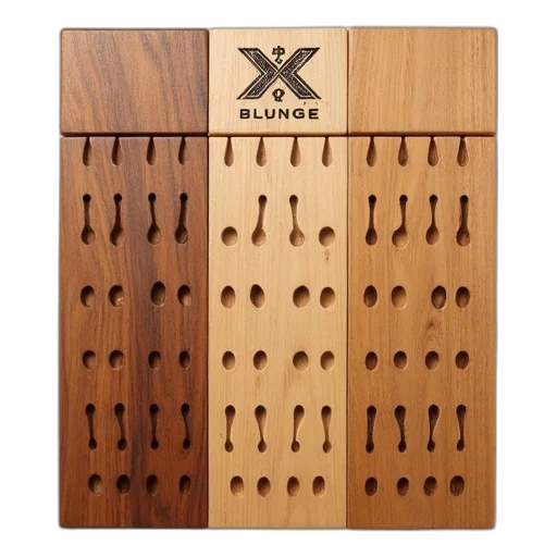 furniture, jewelry, wooden, board, grid, pattern, holes, displayed transparent PNG cut-out