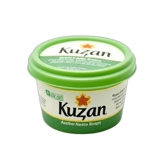 food, small, round, container, lid, featuring, label, text transparent PNG cut-out