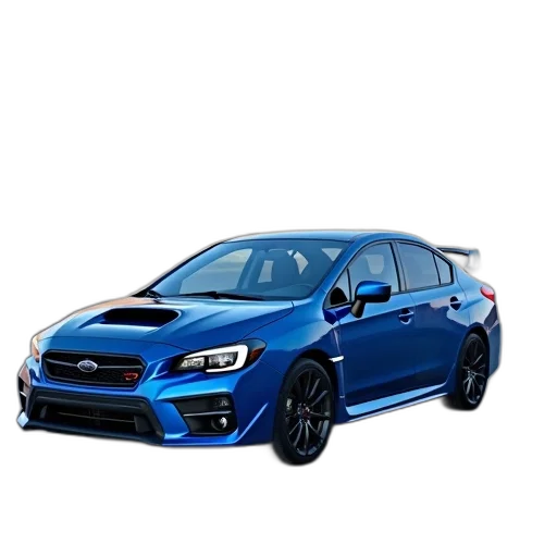car, 3d render, photorealistic, blue transparent PNG cut-out