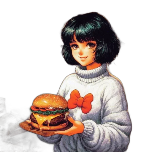 food, robot, animal, face, pixel art, vaporwave, photorealistic, concept art transparent PNG cut-out