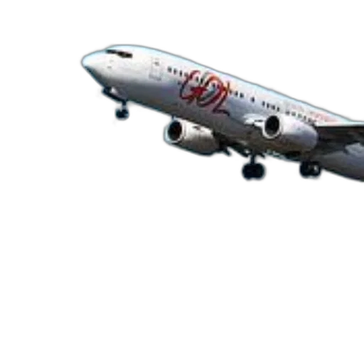 staff, 3d render, photorealistic, concept art, gol, airlines, plane, takes transparent PNG cut-out