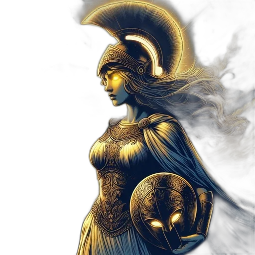 sword, dress, fantasy art, concept art, comic book art, pixel art, golden, woman transparent PNG cut-out