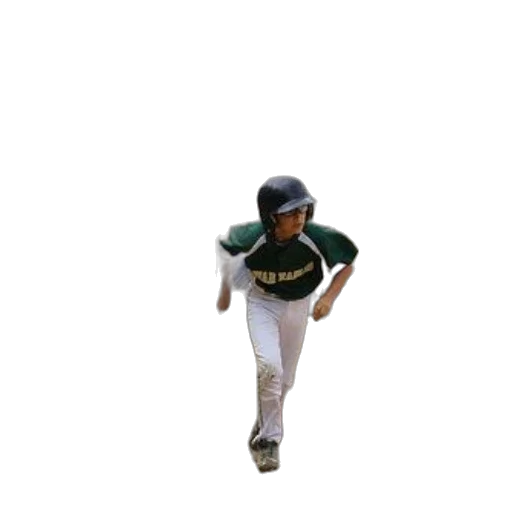 creature, animal, 3d render, young, baseball, player, runs, bases transparent PNG cut-out