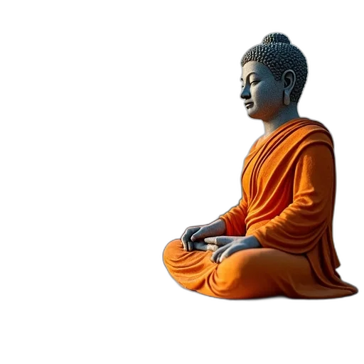 staff, 3d render, photorealistic, concept art, row, stone, statues, monks transparent PNG cut-out