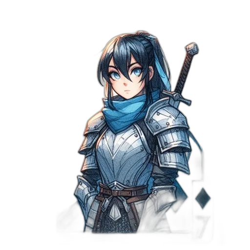 sword, staff, weapon, fantasy art, concept art, pixel art, anime, blue transparent PNG cut-out