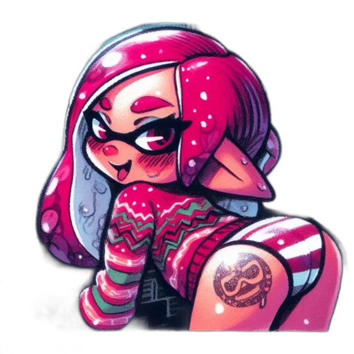 robot, jacket, dress, weapon, concept art, cyberpunk, watercolor, pixel art transparent PNG cut-out