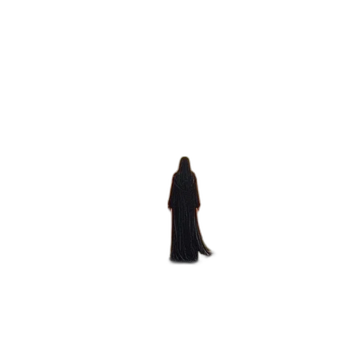 dress, jacket, staff, umbrella, pixel art, concept art, 3d render, outer space transparent PNG cut-out