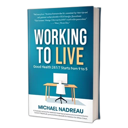 cover, book, working, live, good, health, starts, michael transparent PNG cut-out