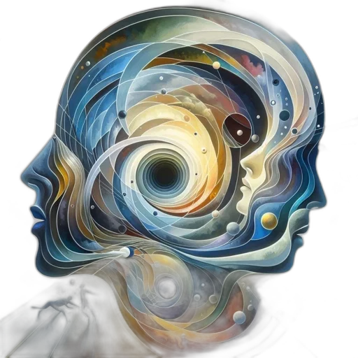 face, mask, crown, concept art, photorealistic, fantasy art, outer space, vibrant transparent PNG cut-out