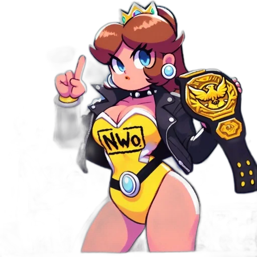 crown, weapon, jacket, concept art, cartoon, pixel art, anime, animated transparent PNG cut-out