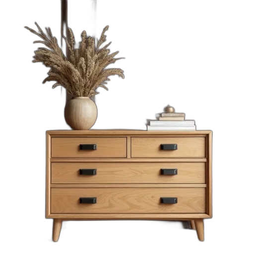 furniture, 3d render, photorealistic, earth tones, wooden, dresser, classic, design transparent PNG cut-out