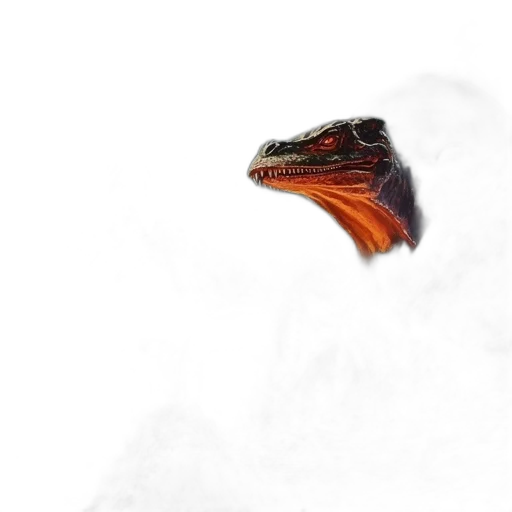 dragon, creature, animal, face, photorealistic, 3d render, concept art, fantasy art transparent PNG cut-out