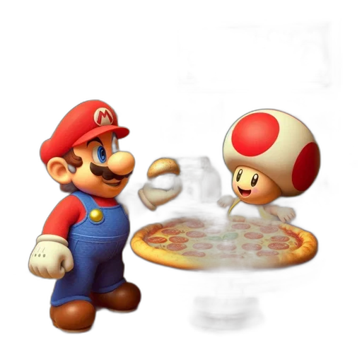 food, hat, weapon, 3d render, concept art, pixel art, fire, fog transparent PNG cut-out