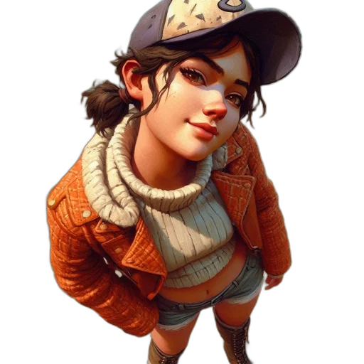 hat, jacket, staff, face, concept art, 3d render, fantasy art, photorealistic transparent PNG cut-out