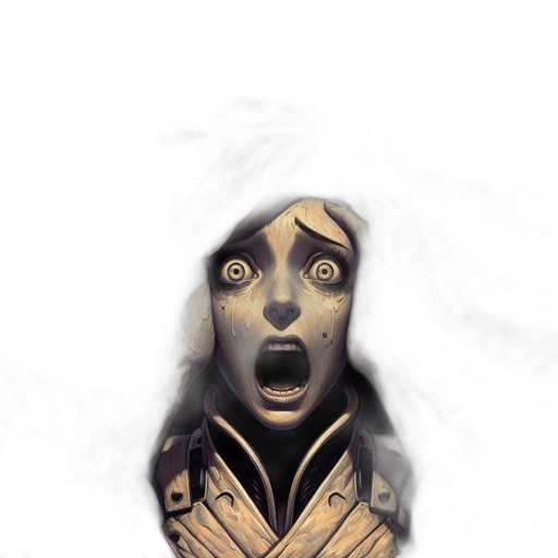 mask, face, creature, animal, concept art, fantasy art, comic book art, 3d render transparent PNG cut-out