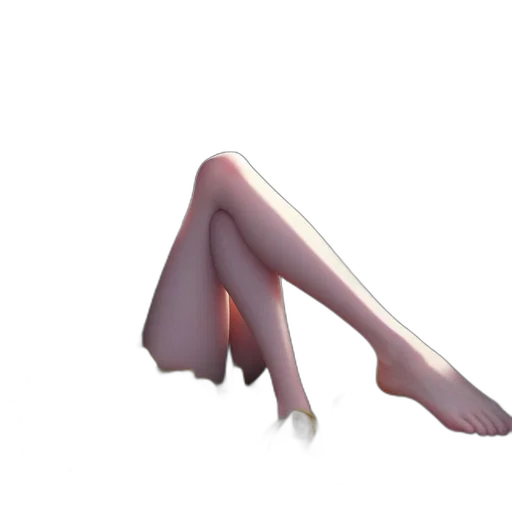creature, shoes, hair, dress, concept art, 3d render, watercolor, pixel art transparent PNG cut-out