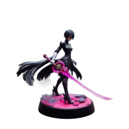 weapon, sword, staff, concept art, 3d render, fantasy art, dark, monochrome transparent PNG cut-out