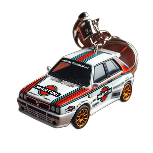 car, concept art, 3d render, hand, holds, keychain, resembling, miniature transparent PNG cut-out