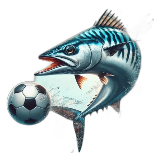 animal, weapon, fantasy art, photorealistic, concept art, 3d render, vivid, fish transparent PNG cut-out