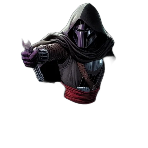 staff, mask, weapon, concept art, fantasy art, pixel art, comic book art, dark transparent PNG cut-out