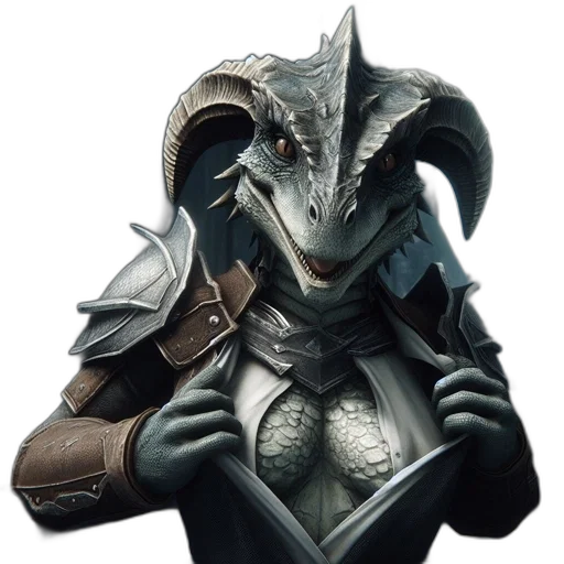 dragon, mask, creature, staff, concept art, fantasy art, 3d render, photorealistic transparent PNG cut-out