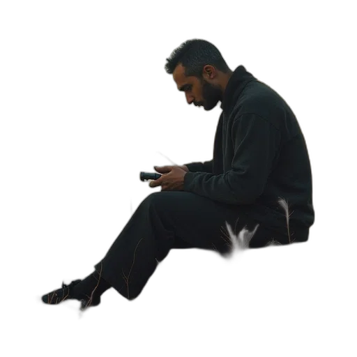 jacket, staff, shoes, weapon, concept art, pixel art, cyberpunk, 3d render transparent PNG cut-out