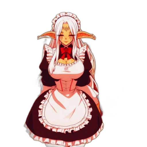 dress, staff, crown, hat, pixel art, concept art, anime, fantasy art transparent PNG cut-out